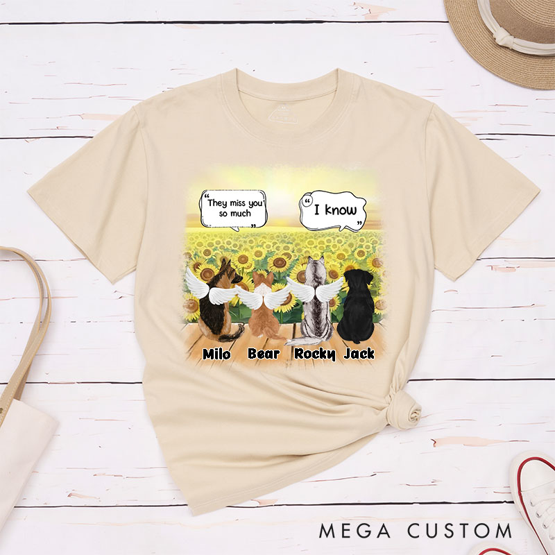Personalized Dog Lover They Still Talk about You Outdoor Scene T-Shirt