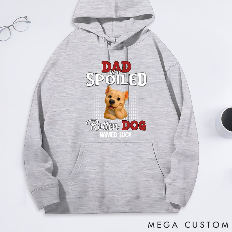 Personalized Dog Lover Thinking about My Spoiled Baby Hoodies