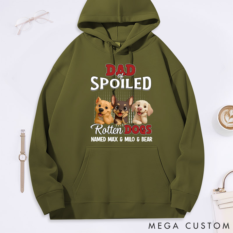Personalized Dog Lover Thinking about My Spoiled Baby Hoodies
