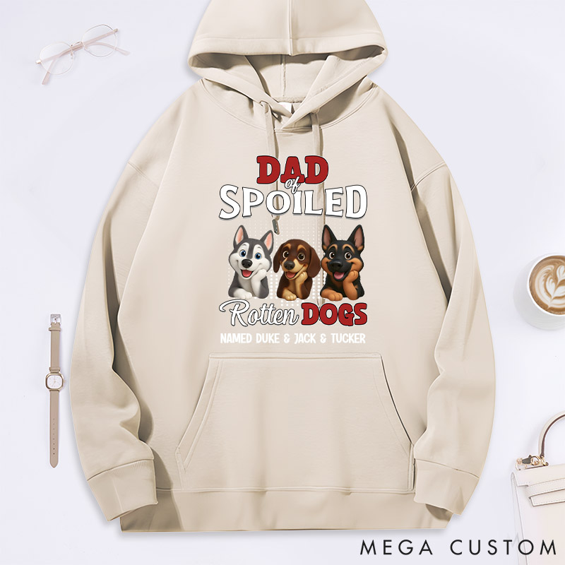 Personalized Dog Lover Thinking about My Spoiled Baby Hoodies