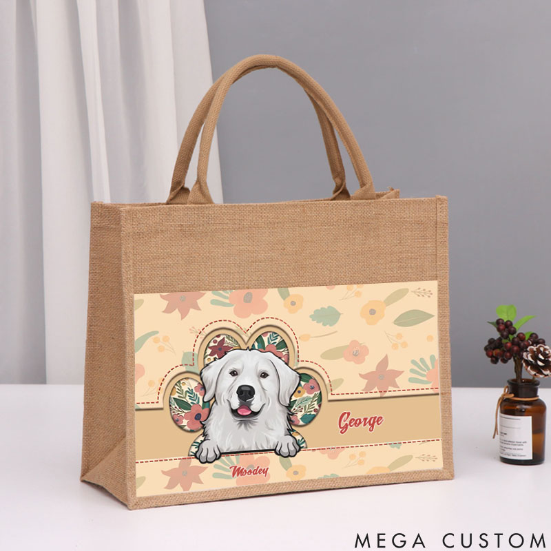 Personalized Dog Lover This Human Belongs to Me  Azabu Tote Bag