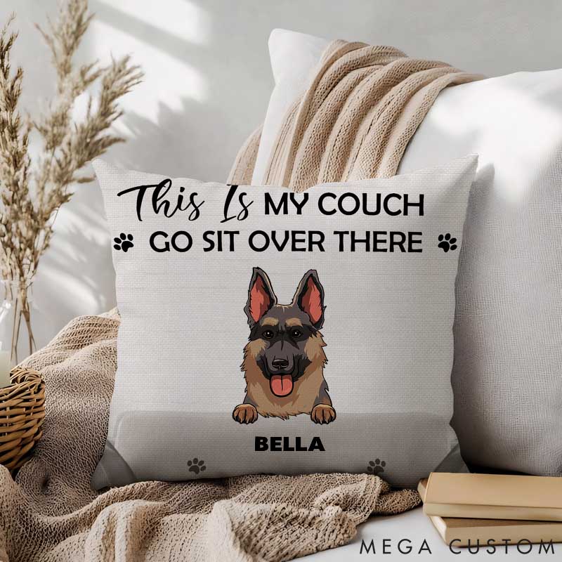 Personalized Dog Lover This is My Couch Throw Pillows