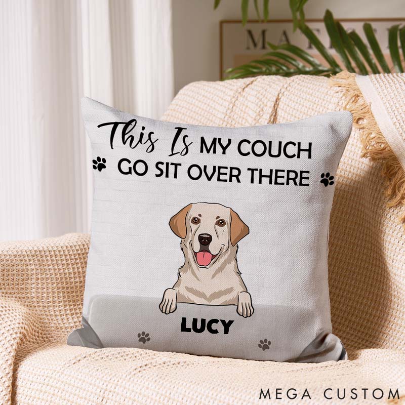 Personalized Dog Lover This is My Couch Throw Pillows