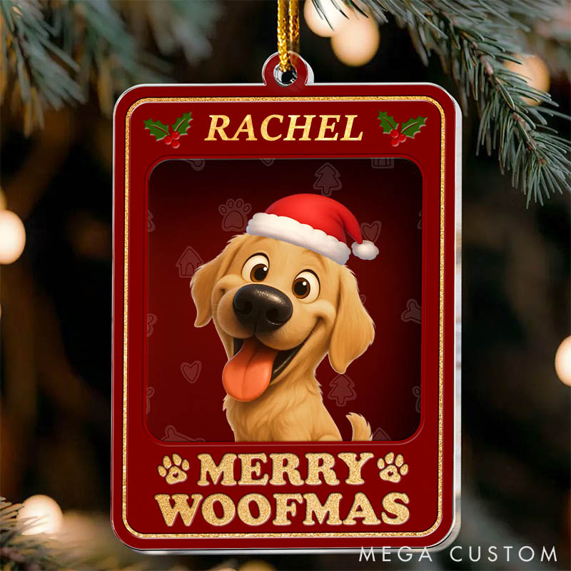 Personalized Dog Lover Toy Box Christmas Ornament