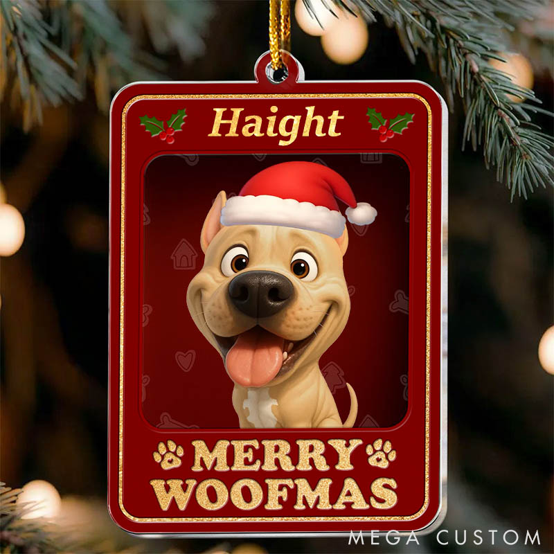 Personalized Dog Lover Toy Box Christmas Ornament