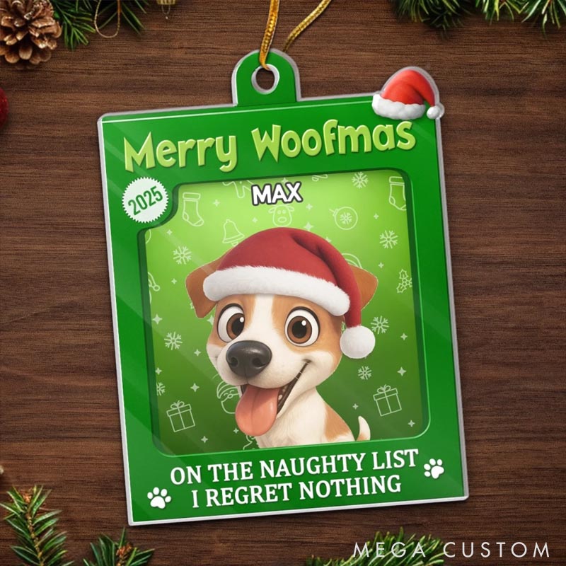 Personalized Dog Lover Toy Box Fur Baby Approved Christmas Ornament