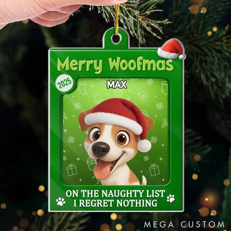 Personalized Dog Lover Toy Box Fur Baby Approved Christmas Ornament