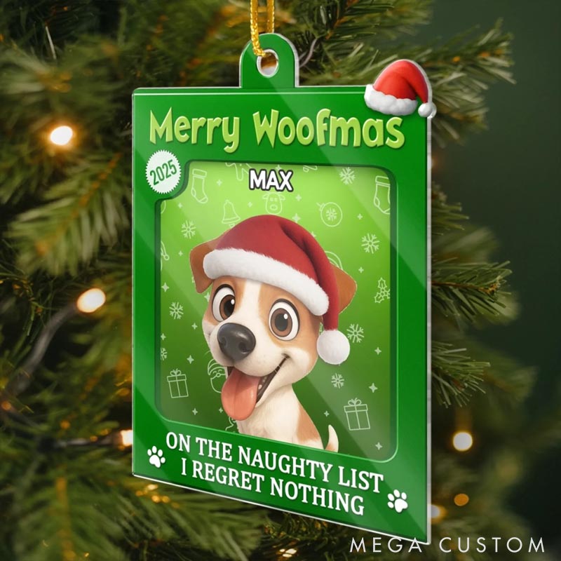 Personalized Dog Lover Toy Box Fur Baby Approved Christmas Ornament