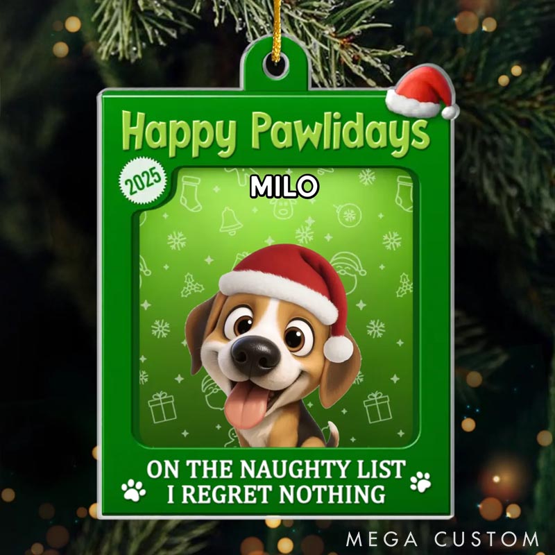 Personalized Dog Lover Toy Box Fur Baby Approved Christmas Ornament