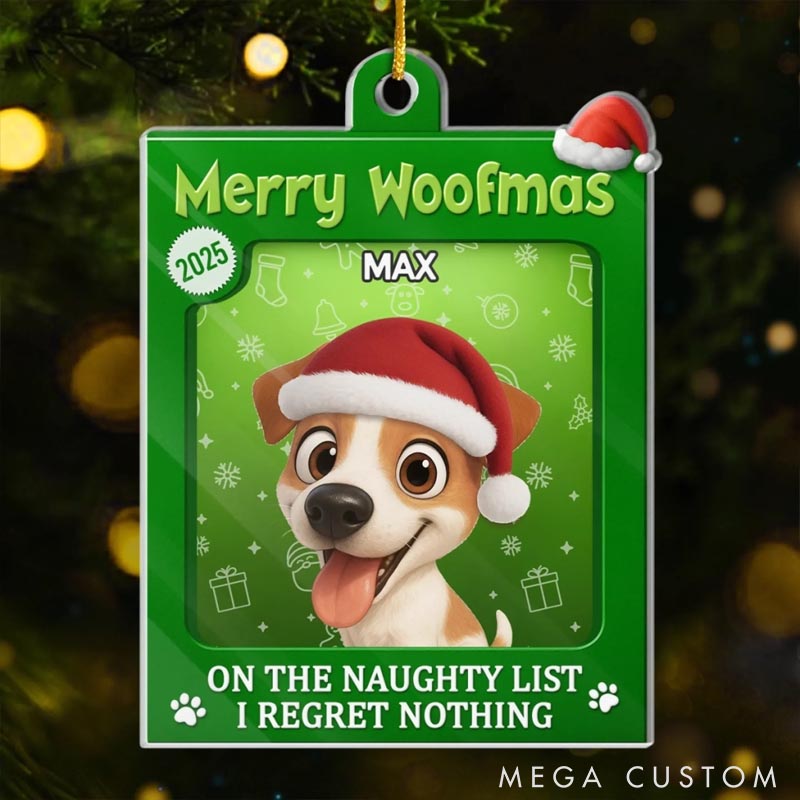 Personalized Dog Lover Toy Box Fur Baby Approved Christmas Ornament