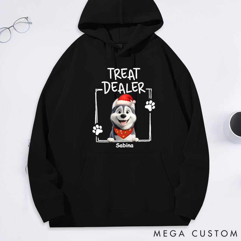 Personalized Dog Lover Treat Dealer Cartoon Hoodies