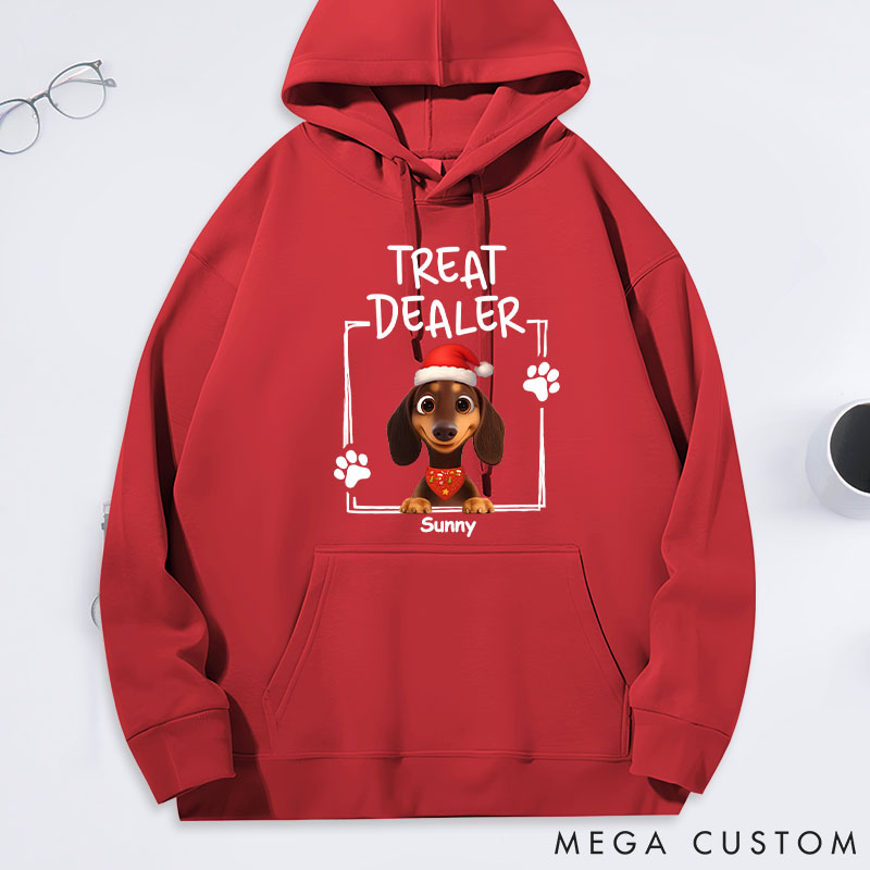 Personalized Dog Lover Treat Dealer Cartoon Hoodies