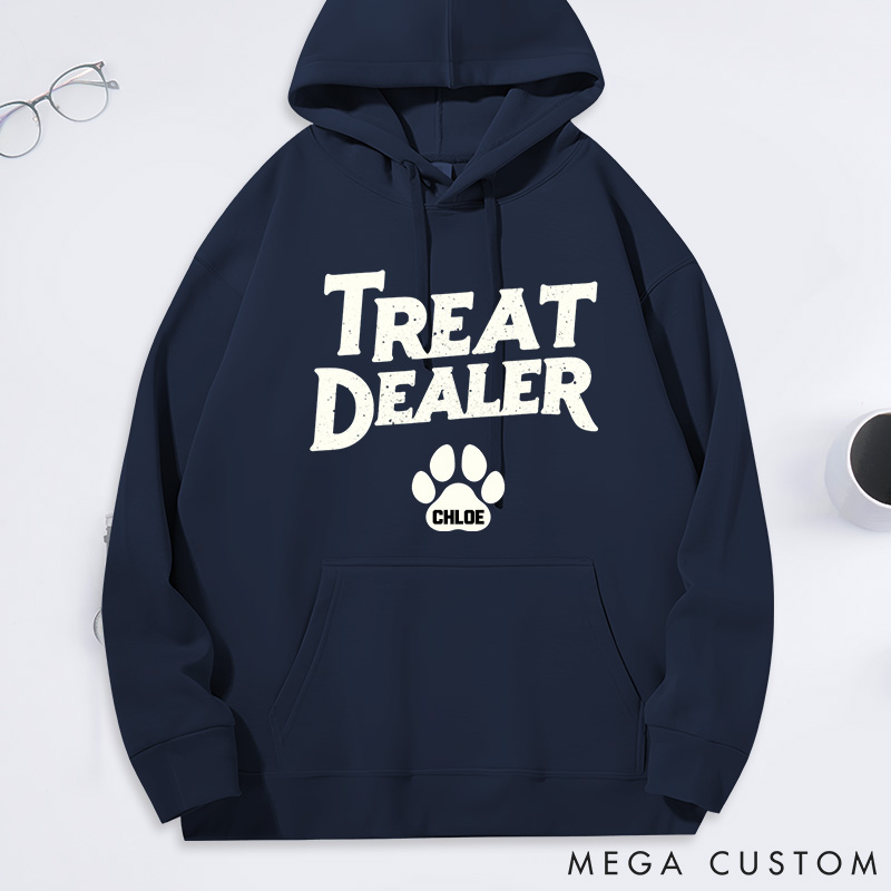 Personalized Dog Lover Treat Dealer Dog Mom Dad Hoodies