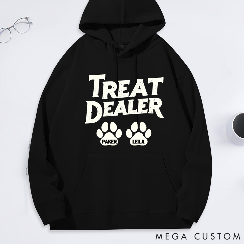 Personalized Dog Lover Treat Dealer Dog Mom Dad Hoodies