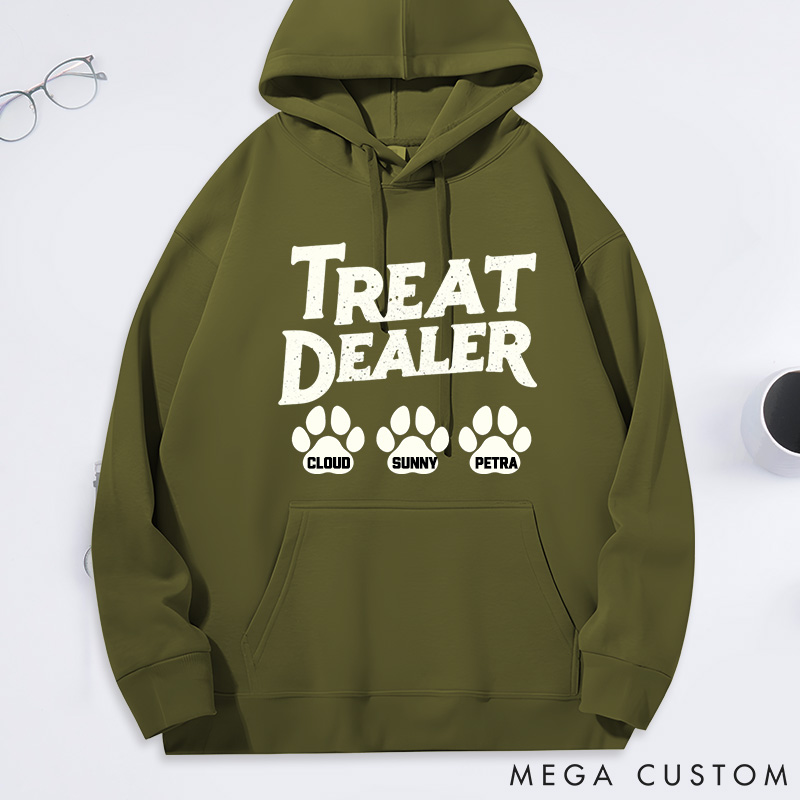 Personalized Dog Lover Treat Dealer Dog Mom Dad Hoodies