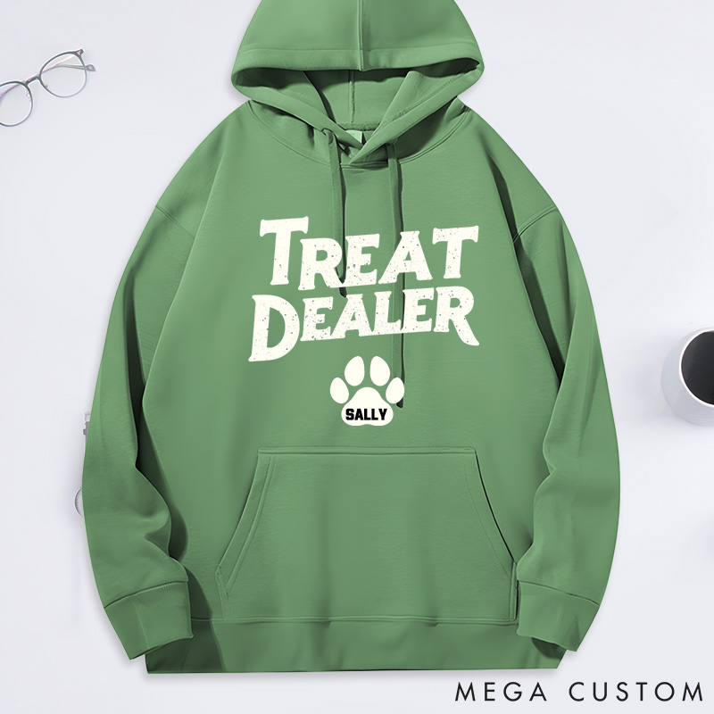 Personalized Dog Lover Treat Dealer Dog Mom Dad Hoodies