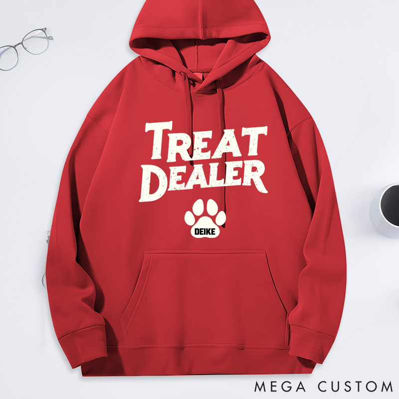 Personalized Dog Lover Treat Dealer Dog Mom Dad Hoodies