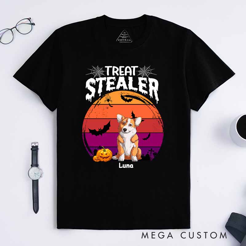 Personalized Dog Lover Treat Stealer T-Shirt