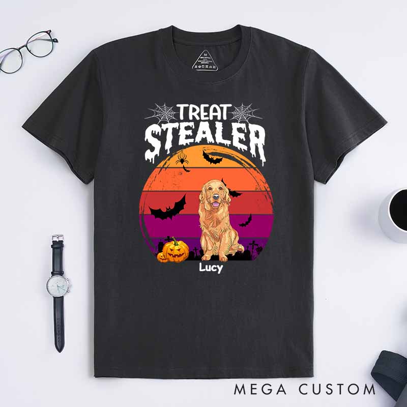 Personalized Dog Lover Treat Stealer T-Shirt