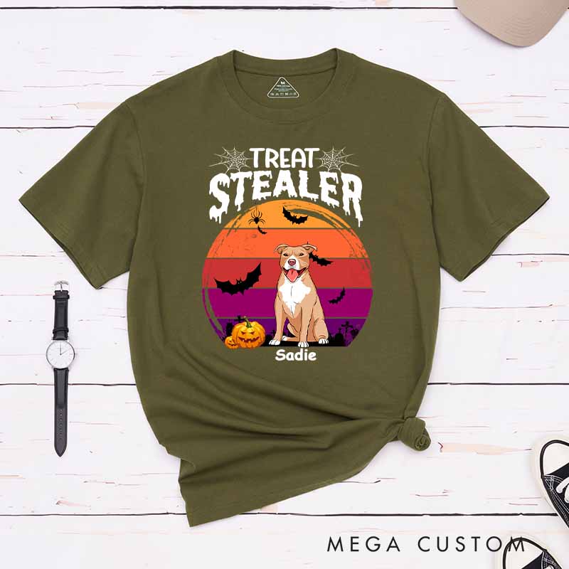 Personalized Dog Lover Treat Stealer T-Shirt