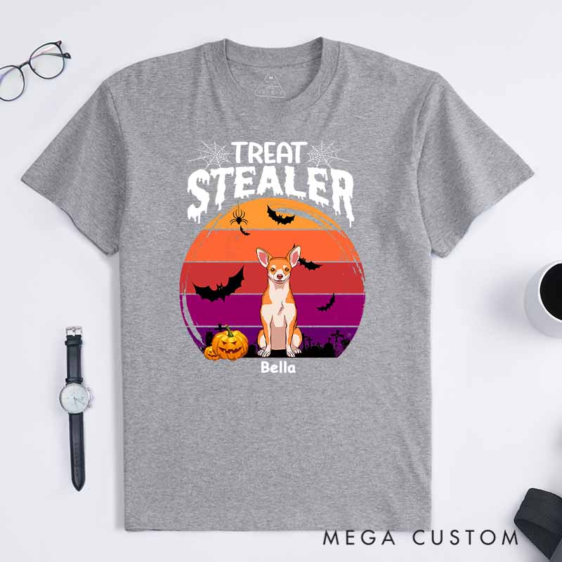 Personalized Dog Lover Treat Stealer T-Shirt