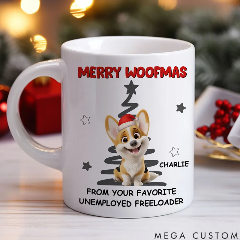 Personalized Dog Lover Unemployed Freeloader Mugs