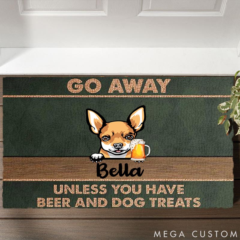 Personalized Dog Lover Unless You Have Beer and Dog Treats Doormat