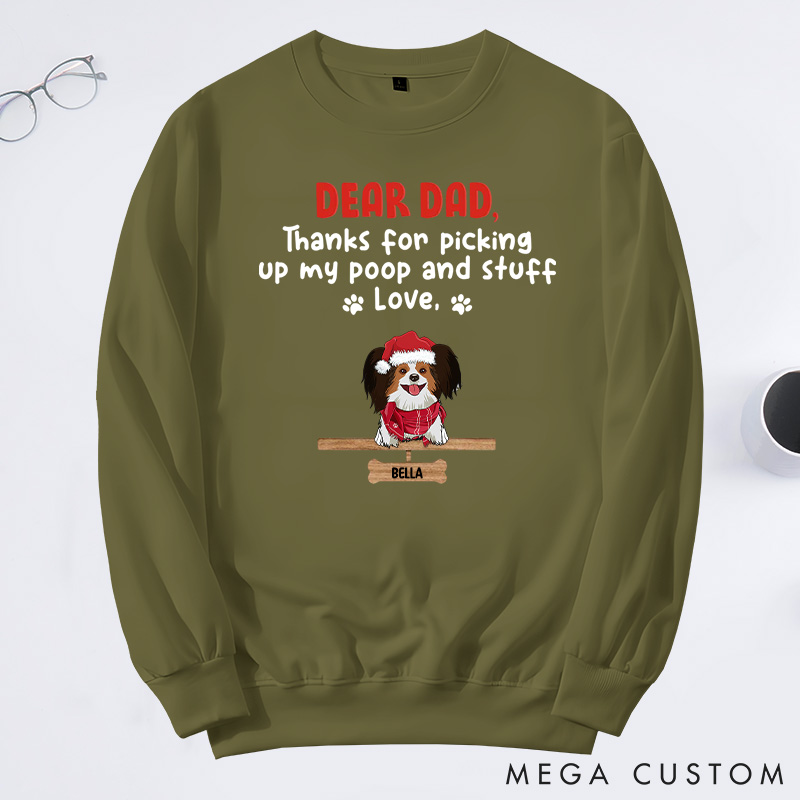 Personalized Dog Lover We Woof You A Merry Woofmas Dad Version Sweatshirts