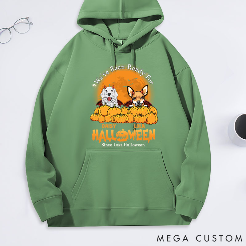 Personalized Dog Lover We've been Ready for Halloween Classic Hoodies