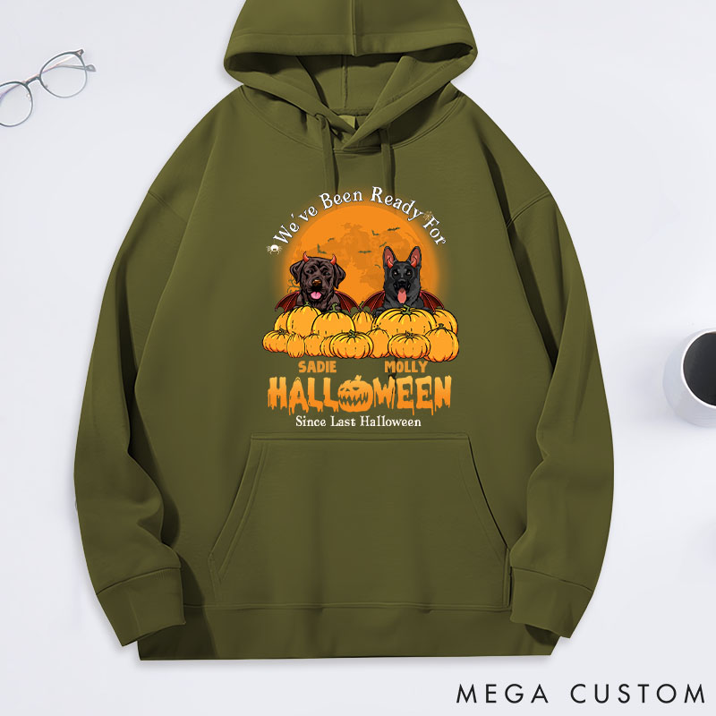 Personalized Dog Lover We've been Ready for Halloween Classic Hoodies