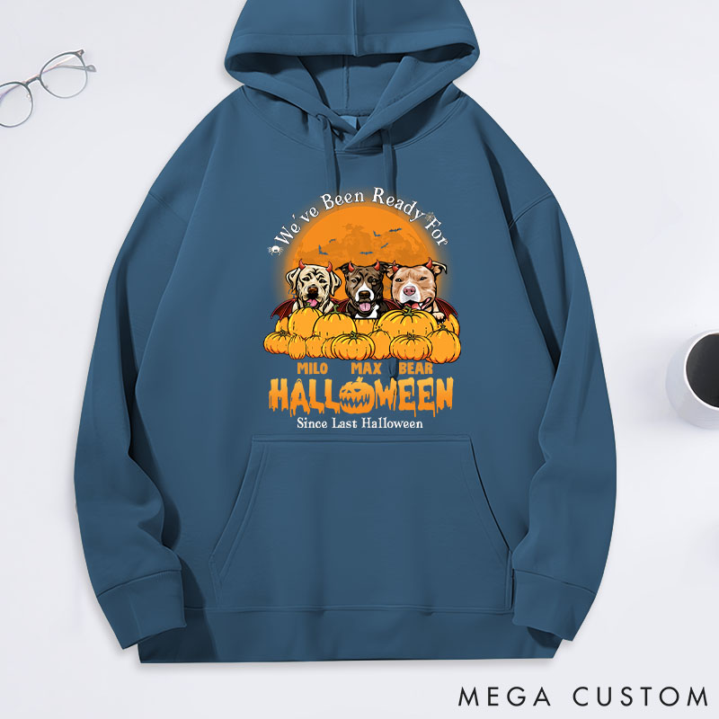 Personalized Dog Lover We've been Ready for Halloween Classic Hoodies
