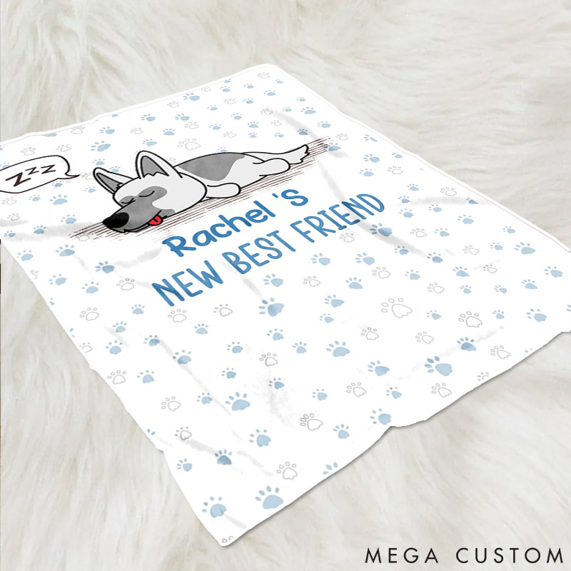 Personalized Dog Lover We will be Best Friends Forever Throw Blanket