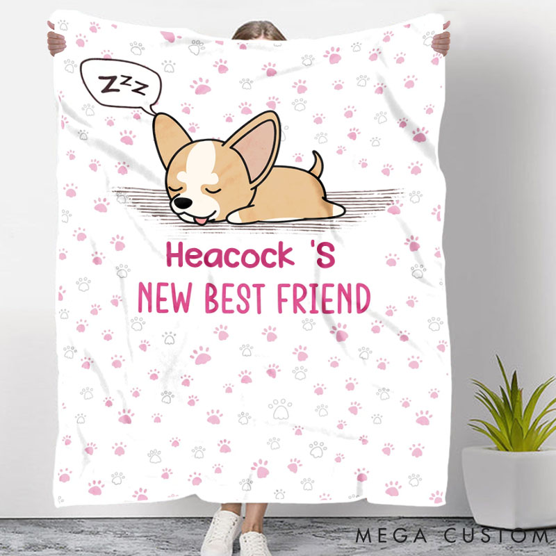 Personalized Dog Lover We will be Best Friends Forever Throw Blanket
