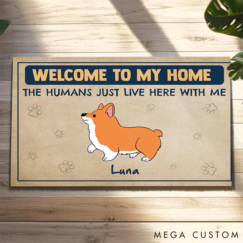 Personalized Dog Lover Welcome to Dog House Doormat