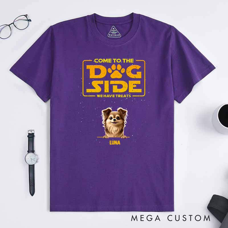 Personalized Dog Lover Welcome to the Bark Side T-Shirt