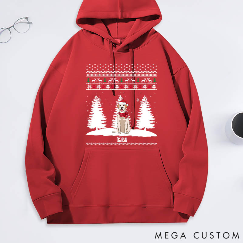 Personalized Dog Lover Winter Dog Classic Hoodies