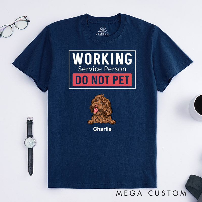 Personalized Dog Lover Working Service Human T-Shirt