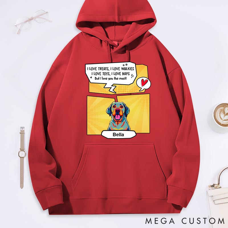 Personalized Dog Lover You Above All Classic Hoodies