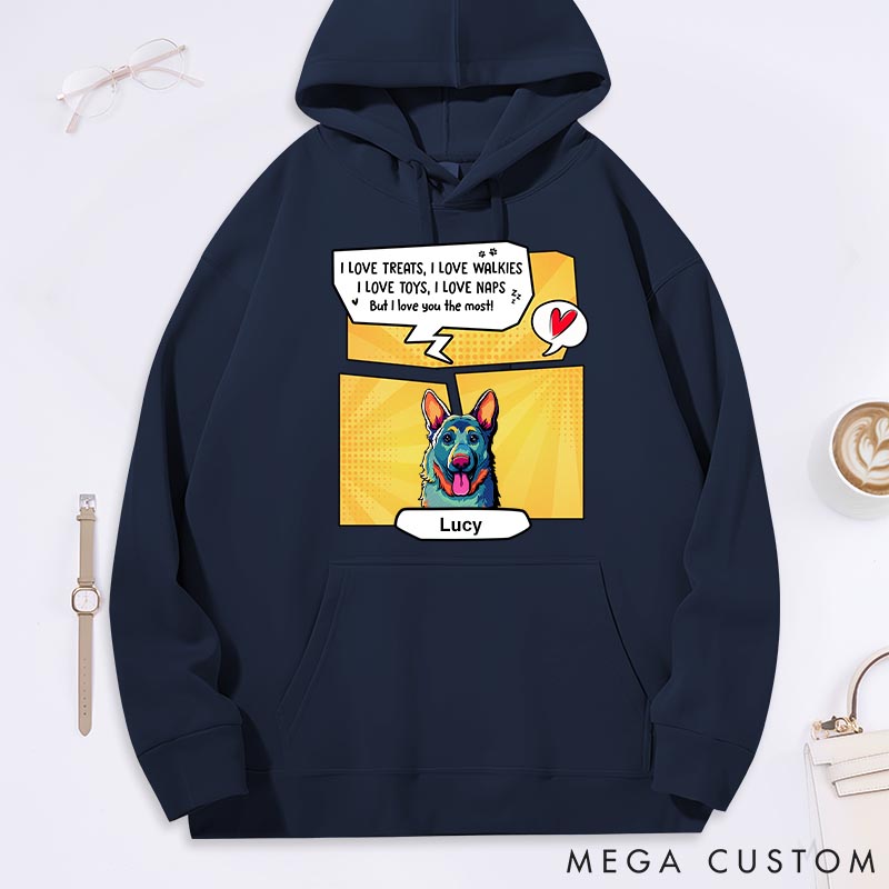 Personalized Dog Lover You Above All Classic Hoodies