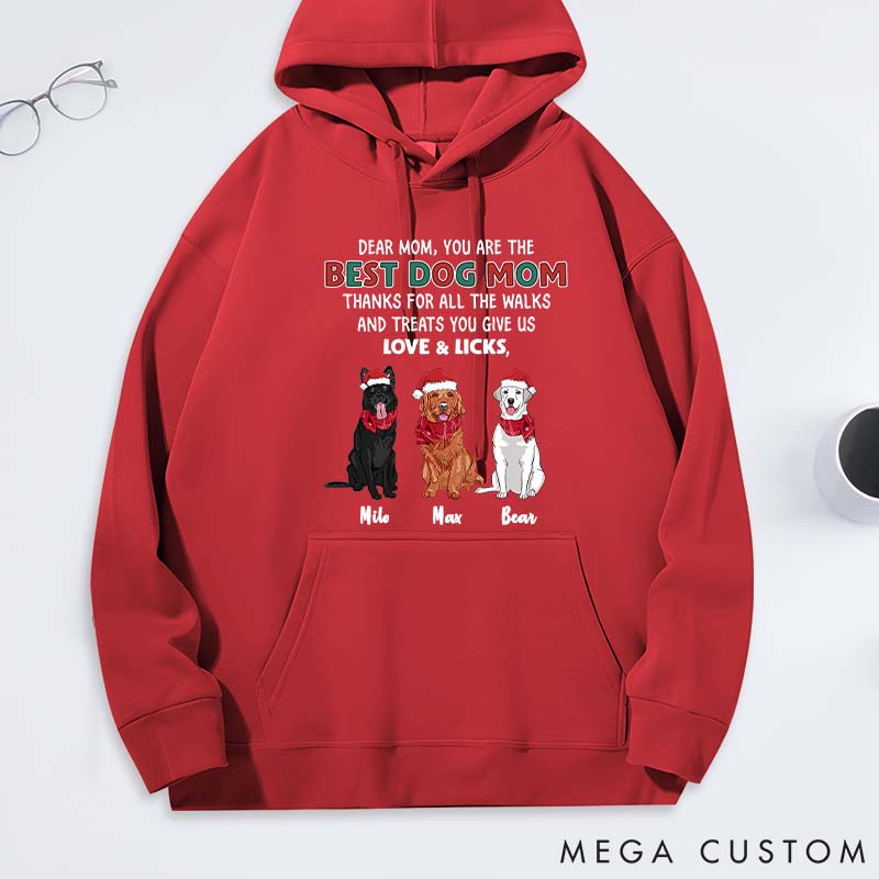 Personalized Dog Lover You Give Us Dog Mom Classic Hoodies