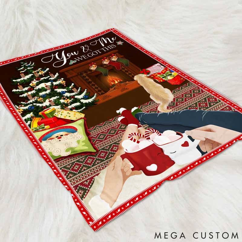 Personalized Dog Lover You Me Dogs Throw Blanket
