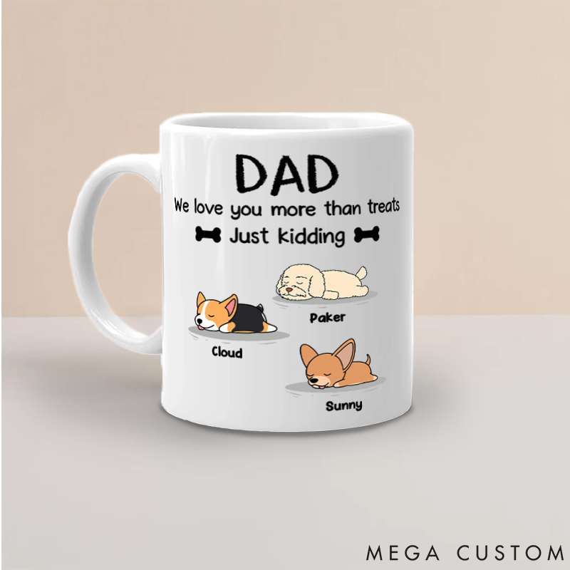 Personalized Dog Lover You Need to Know Dad Version Mugs