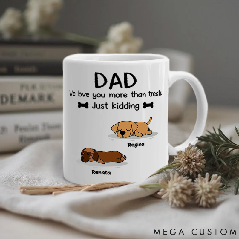 Personalized Dog Lover You Need to Know Dad Version Mugs