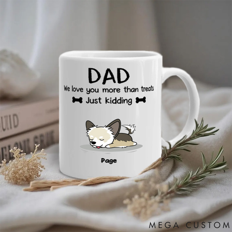 Personalized Dog Lover You Need to Know Dad Version Mugs