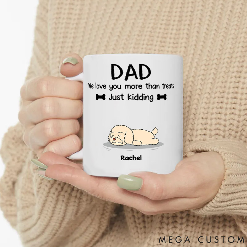 Personalized Dog Lover You Need to Know Dad Version Mugs