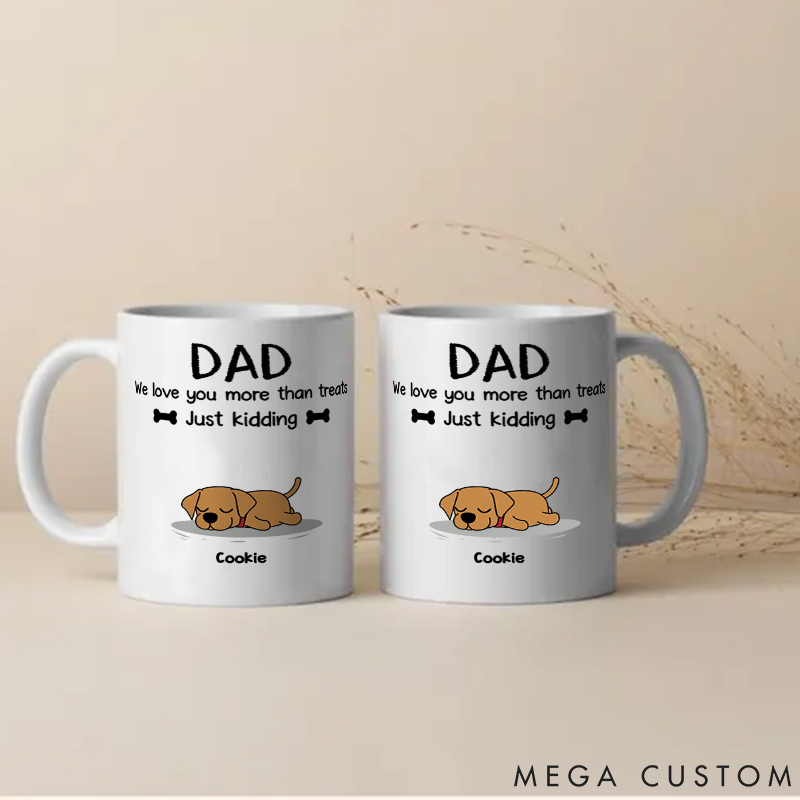 Personalized Dog Lover You Need to Know Dad Version Mugs