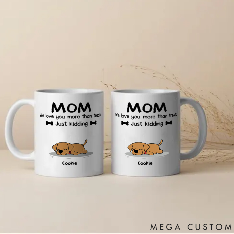 Personalized Dog Lover You Need to Know Mom Version Mugs