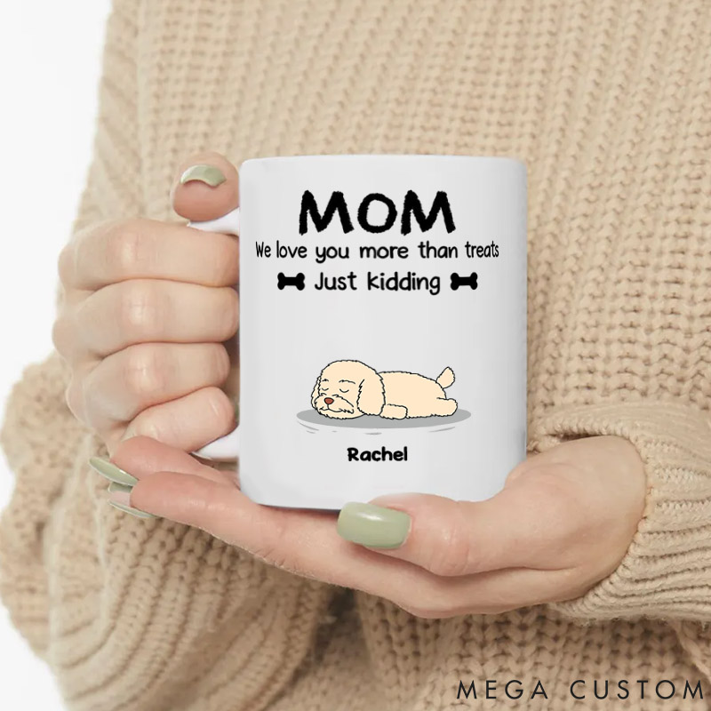 Personalized Dog Lover You Need to Know Mom Version Mugs