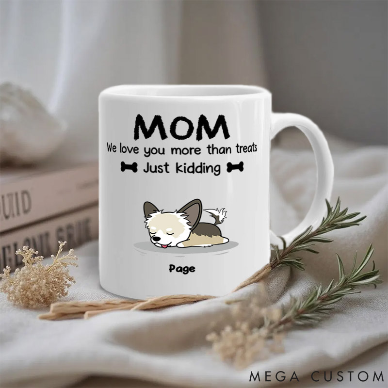 Personalized Dog Lover You Need to Know Mom Version Mugs