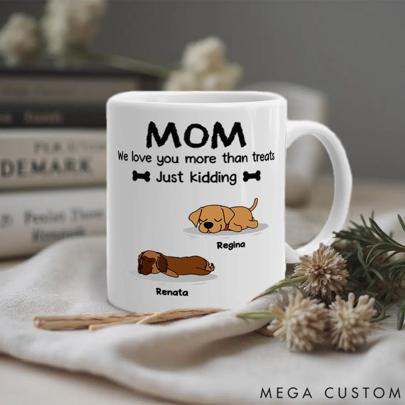Personalized Dog Lover You Need to Know Mom Version Mugs
